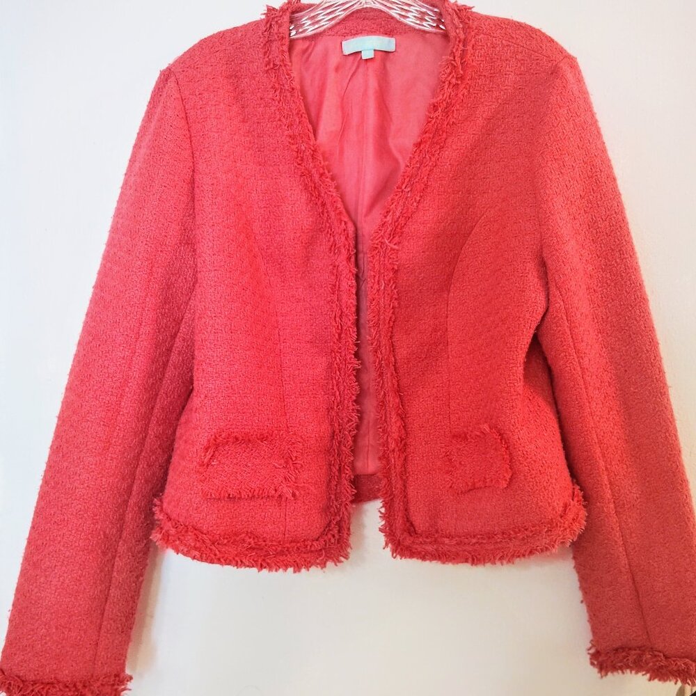 ♥️ Pink Tweed Blazer Women's Jacket